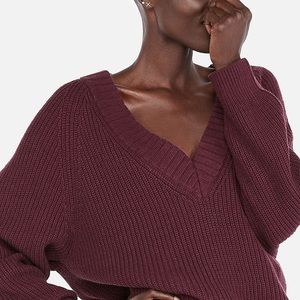 Deep V neck Express Sweater